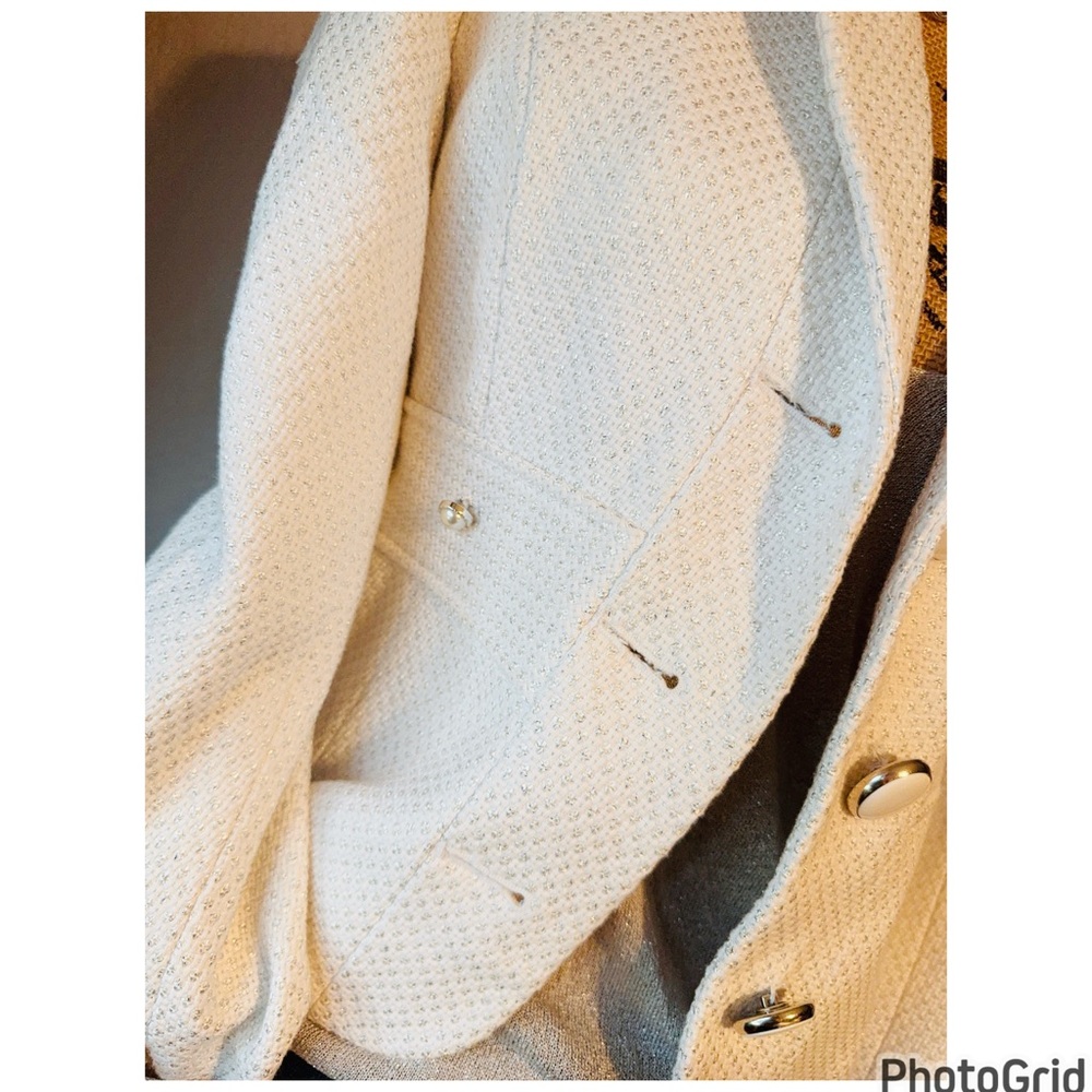 Whbm Shimmer Blazer With Pearly Details - image 5